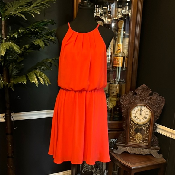 Lush Dresses & Skirts - EUC - LUSH Elegant Red Halter Dress